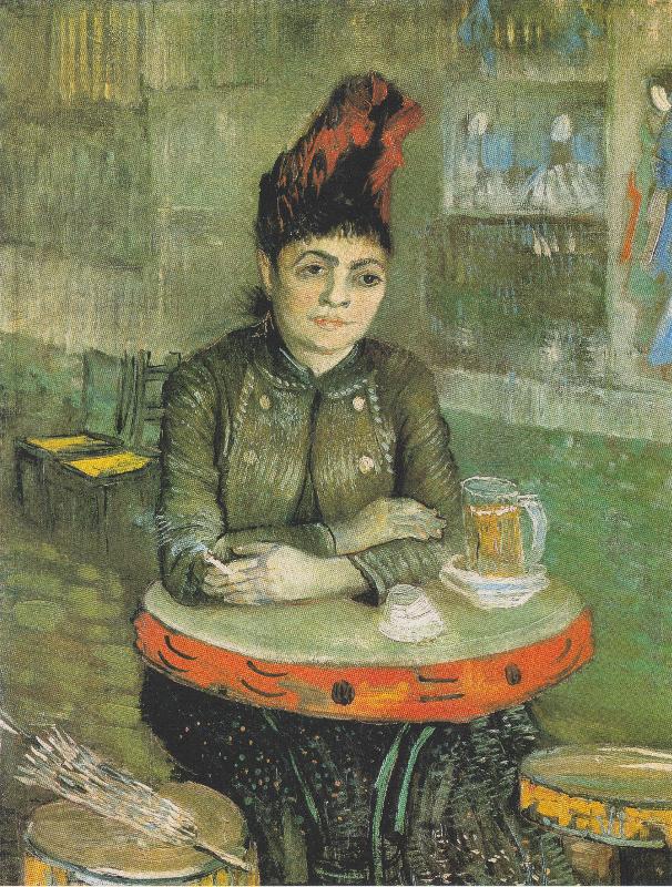 Vincent Van Gogh Agostina Segatori Sitting in the Cafe du Tambourin oil painting image